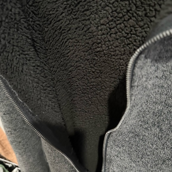 New Balance Fleece Jacket Sherpa Dark Grey - Picture 5 of 5